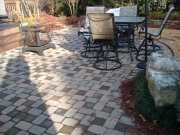 custom design stone patio