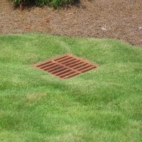 drain after lawn care and landscaping services