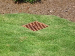 drain after lawn care and landscaping services