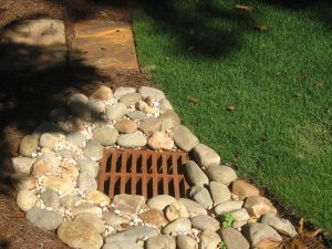drain after landscaping services